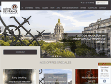 Tablet Screenshot of hoteldefrance.com