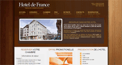 Desktop Screenshot of hoteldefrance.ch